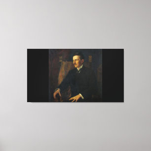 Impressão Em Tela Retrato Azul de Nikola Tesla