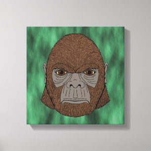 Impressão Em Tela Retrato Bigfoot 1 (Tipo Ape)