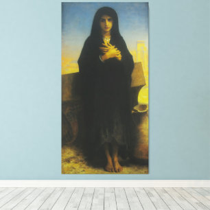 Impressão Em Tela Retrato Clássico Egípcio de Menina - Óleo de Arte 