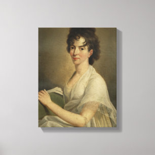 Impressão Em Tela Retrato da Constanze enviuvada Mozart, 1802