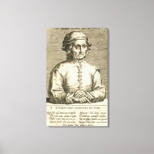 Impressão Em Tela Retrato da placa 3 de Hieronymus Bosch