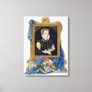 Impressão Em Tela Retrato da rainha de Mary de escocês (1542-87) 'd