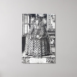 Impressão Em Tela Retrato da rainha Elizabeth mim