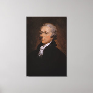 Impressão Em Tela Retrato de Alexander Hamilton por John Trumbull
