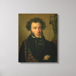 Impressão Em Tela Retrato de Alexander Pushkin, 1827