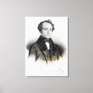 Impressão Em Tela Retrato de Alexandre Dumas Fils