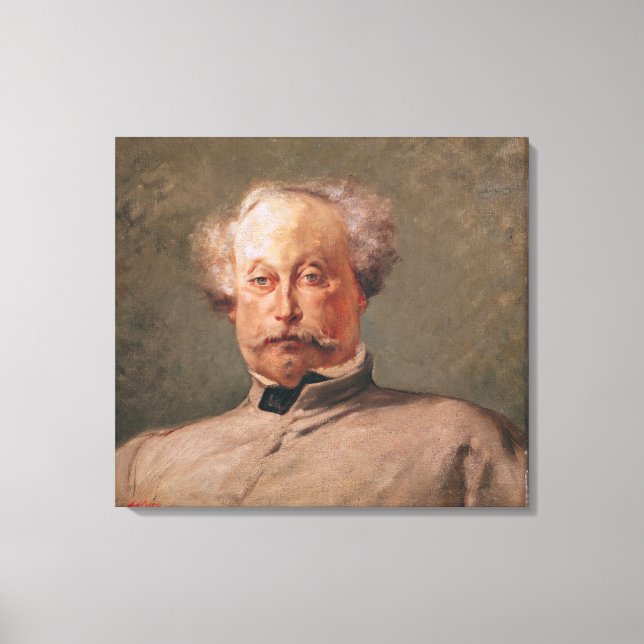 Impressão Em Tela Retrato de Alexandre Dumas fils (Frente)