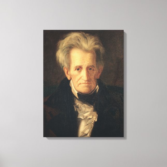 Impressão Em Tela Retrato de Andrew Jackson (Frente)