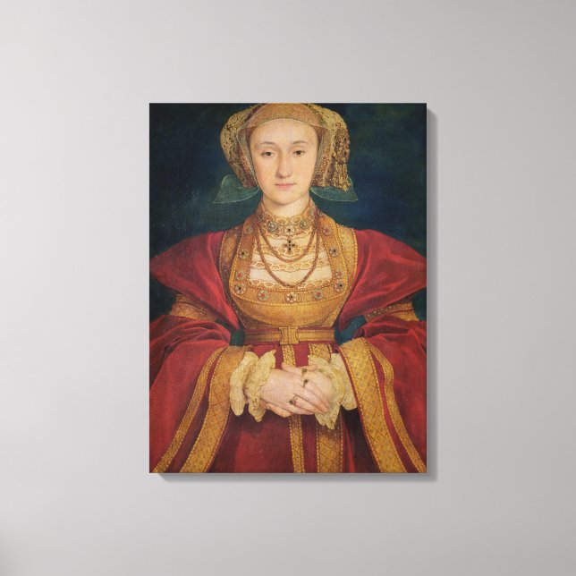 Impressão Em Tela Retrato de Anne de Cleves 1539 (Frente)
