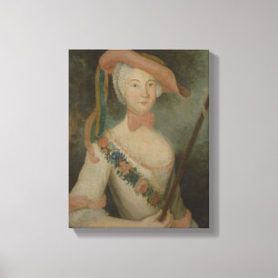 Impressão Em Tela Retrato de auto, c.1725-40