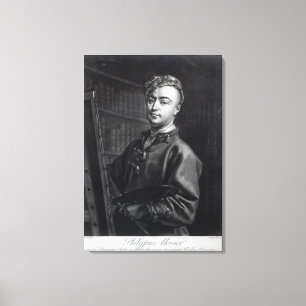 Impressão Em Tela Retrato de auto, gravado por John Faber, 1735