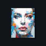 Impressão Em Tela Retrato de beleza da Pop azul e Cinza|Bares colori<br><div class="desc">Uma personagem feminina em cima de um rosto, no estilo vibrante da pop art. Com cinzas pastel brilhantes e tons azuis, esta trabalho de arte é uma satisfação visual. Apresentando impactos coloridos ao estilo, é uma mistura peculiar de figuras bonitas, pontilhadas e romantizadas. Explore nossa coleção de decorações caseiras, t-shirts...</div>