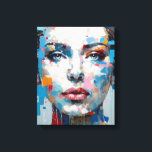 Impressão Em Tela Retrato de beleza da Pop azul e Cinza|Bares colori<br><div class="desc">Uma personagem feminina em cima de um rosto, no estilo vibrante da pop art. Com cinzas pastel brilhantes e tons azuis, esta trabalho de arte é uma satisfação visual. Apresentando impactos coloridos ao estilo, é uma mistura peculiar de figuras bonitas, pontilhadas e romantizadas. Explore nossa coleção de decorações caseiras, t-shirts...</div>
