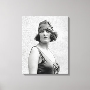 Impressão Em Tela Retrato de Beleza no Banho, 1922