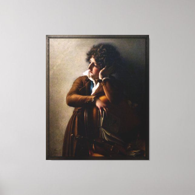 Impressão Em Tela Retrato de Benoît-Agnes Trioson (Frente)