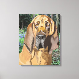 Impressão Em Tela Retrato de Bloodhound