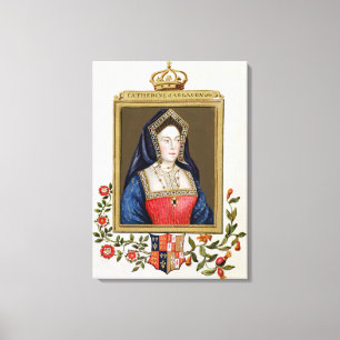 Impressão Em Tela Retrato de Catarina de Aragão (1485-1536) øs Qu