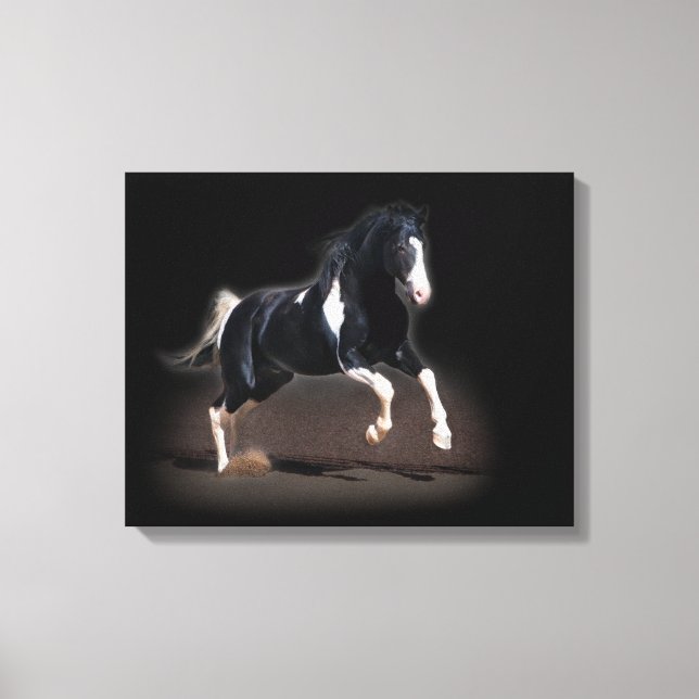 Impressão Em Tela Retrato de Cavalo VIII (Frente)