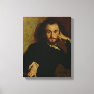 Impressão Em Tela Retrato de Charles Baudelaire 1844