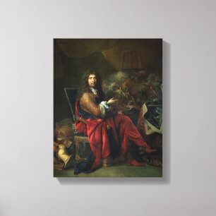 Impressão Em Tela Retrato de Charles Le Brun (1619-90) 1686 (óleo