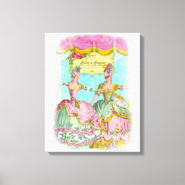 Impressão Em Tela Retrato de dança da Finery e Frippery Little Marie (Frente)