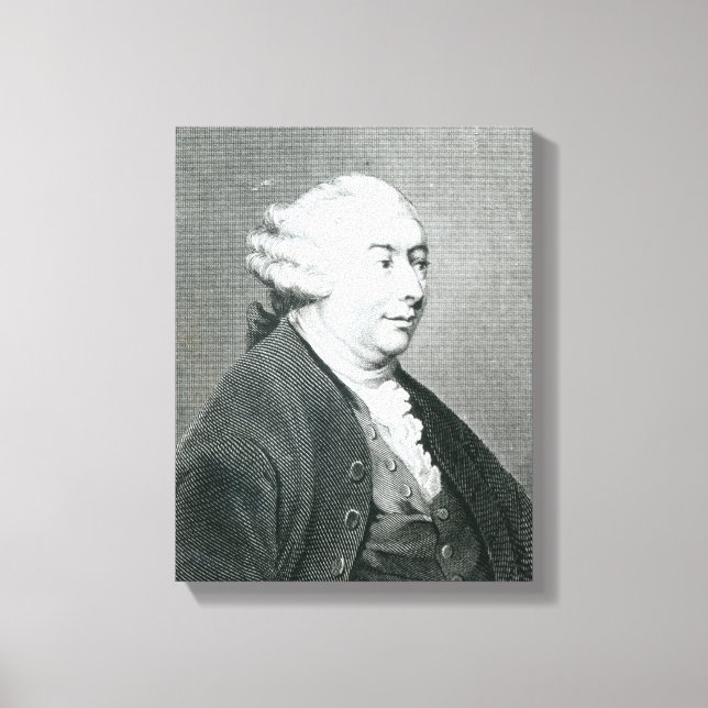 Impressão Em Tela Retrato de David Hume (Frente)