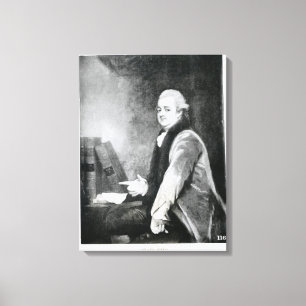 Impressão Em Tela Retrato de Edward Gibbon