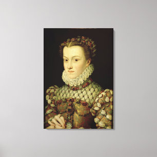 Impressão Em Tela Retrato de Elizabeth de 1554-92) rainhas o de