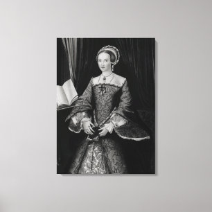 Impressão Em Tela Retrato de Elizabeth mim quando princesa c.1546