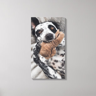 Impressão Em Tela Retrato de Estimação de Cachorro em Foto