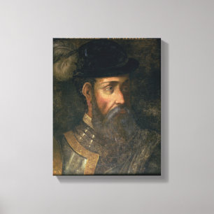 Impressão Em Tela Retrato de Francisco Pizarro (c.1478-1541) Spanis