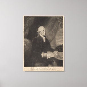 Impressão Em Tela Retrato de GEORGE WASHINGTON pelo selvagem de