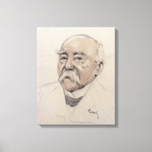 Impressão Em Tela Retrato de Georges Clemenceau