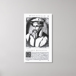 Impressão Em Tela Retrato de Gerard Mercator