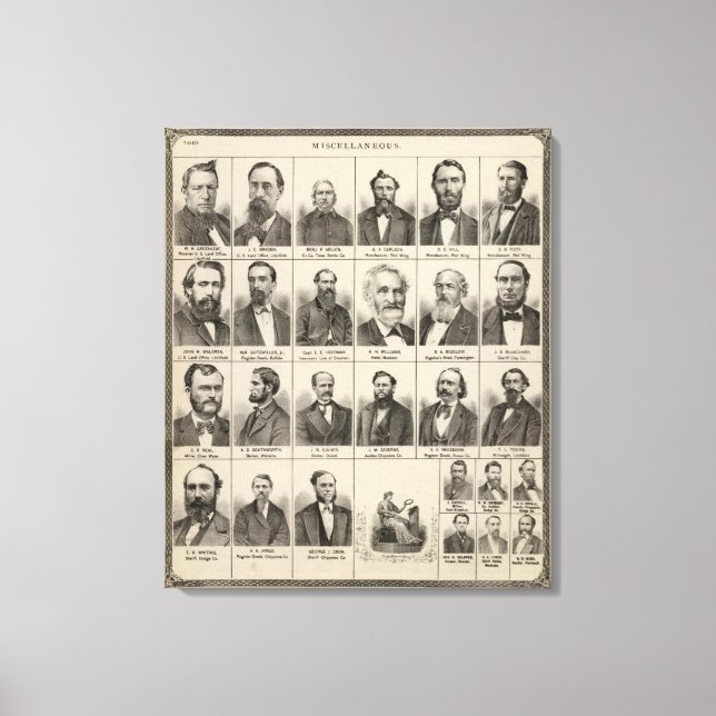 Impressão Em Tela Retrato de Greenleaf, Minnesota (Frente)