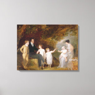 Impressão Em Tela Retrato de Grupo em Paisagem Aberta