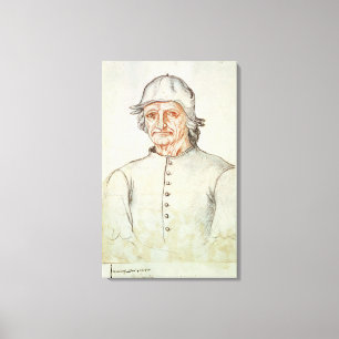 Impressão Em Tela Retrato de Hieronymus Bosch