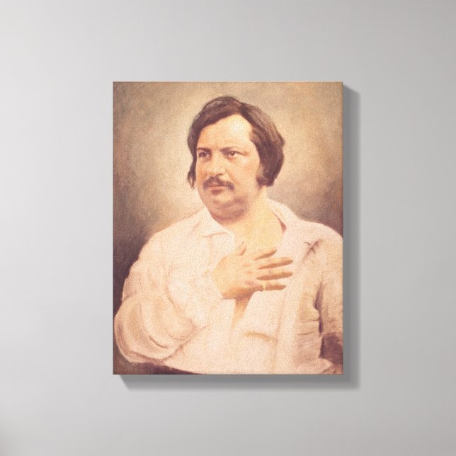 Impressão Em Tela Retrato de Honore de Balzac (Frente)