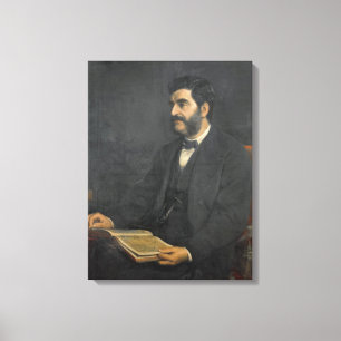 Impressão Em Tela Retrato de Hormuzd Rassam, 1869