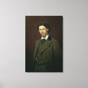 Impressão Em Tela Retrato de Ilya Efimovich Repin, 1876