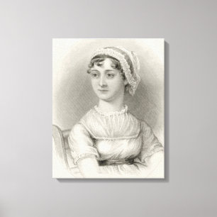 Impressão Em Tela Retrato de Jane Austen