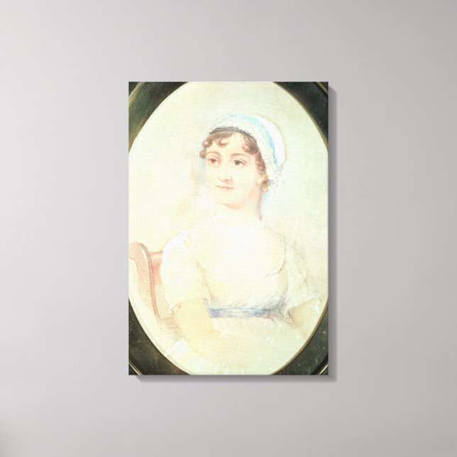 Impressão Em Tela Retrato de Jane Austen (Frente)