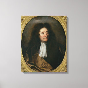 Impressão Em Tela Retrato de Jean de La Fontaine