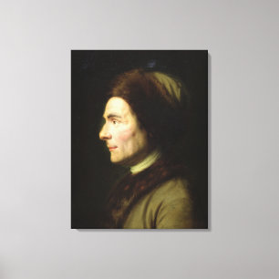 Impressão Em Tela Retrato de Jean-Jacques Rousseau