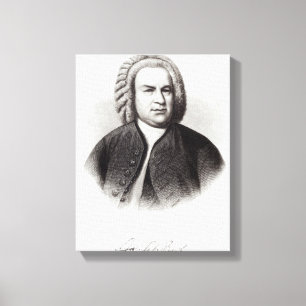 Impressão Em Tela Retrato de Johann Sebastian Bach