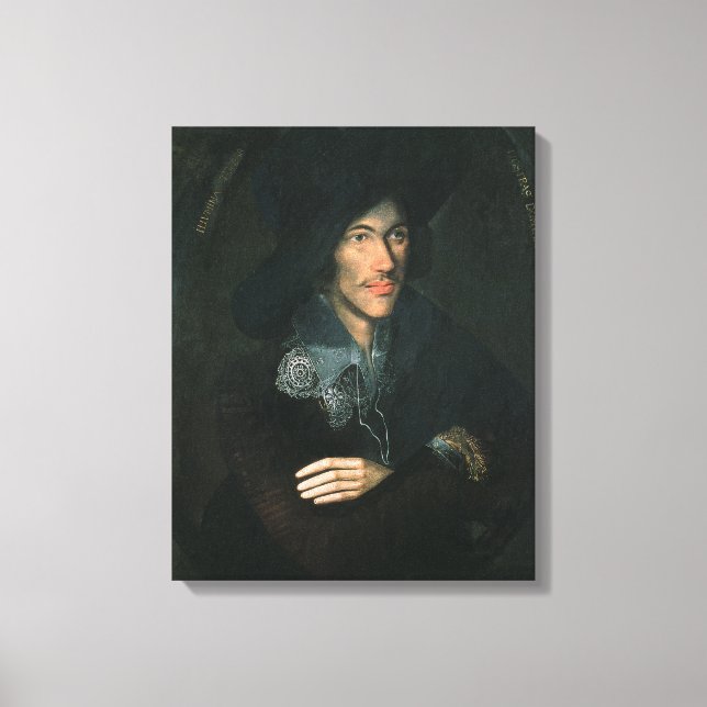 Impressão Em Tela Retrato de John Donne, c.1595 (Frente)
