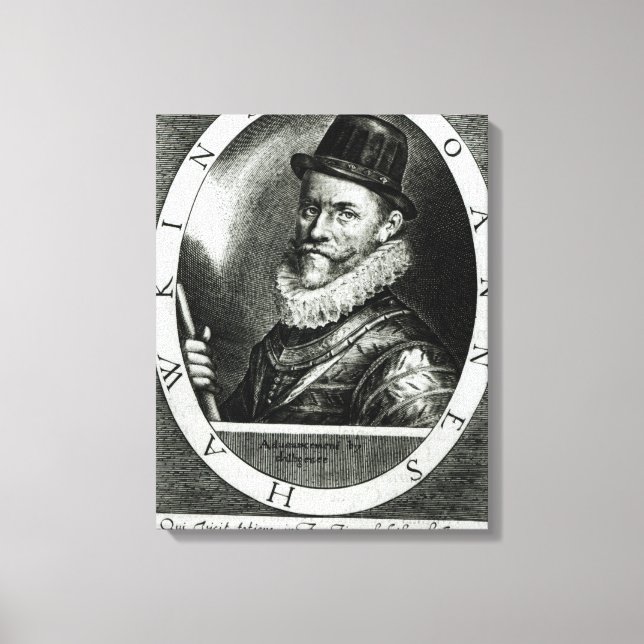 Impressão Em Tela Retrato de John Hawkins (Frente)