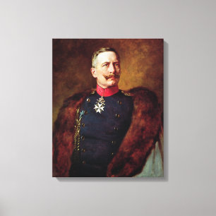 Impressão Em Tela Retrato de Kaiser Wilhelm II