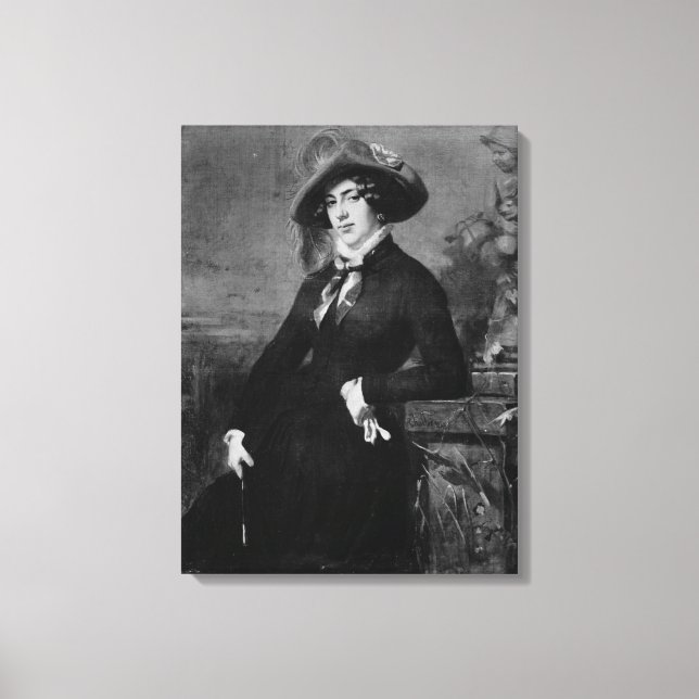 Impressão Em Tela Retrato de Lola Montez, 1844 (Frente)