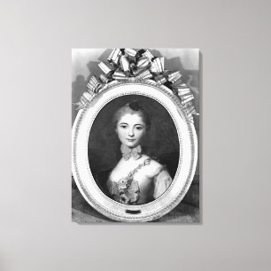 Impressão Em Tela Retrato de Louise Honorine Crozat du Chatel